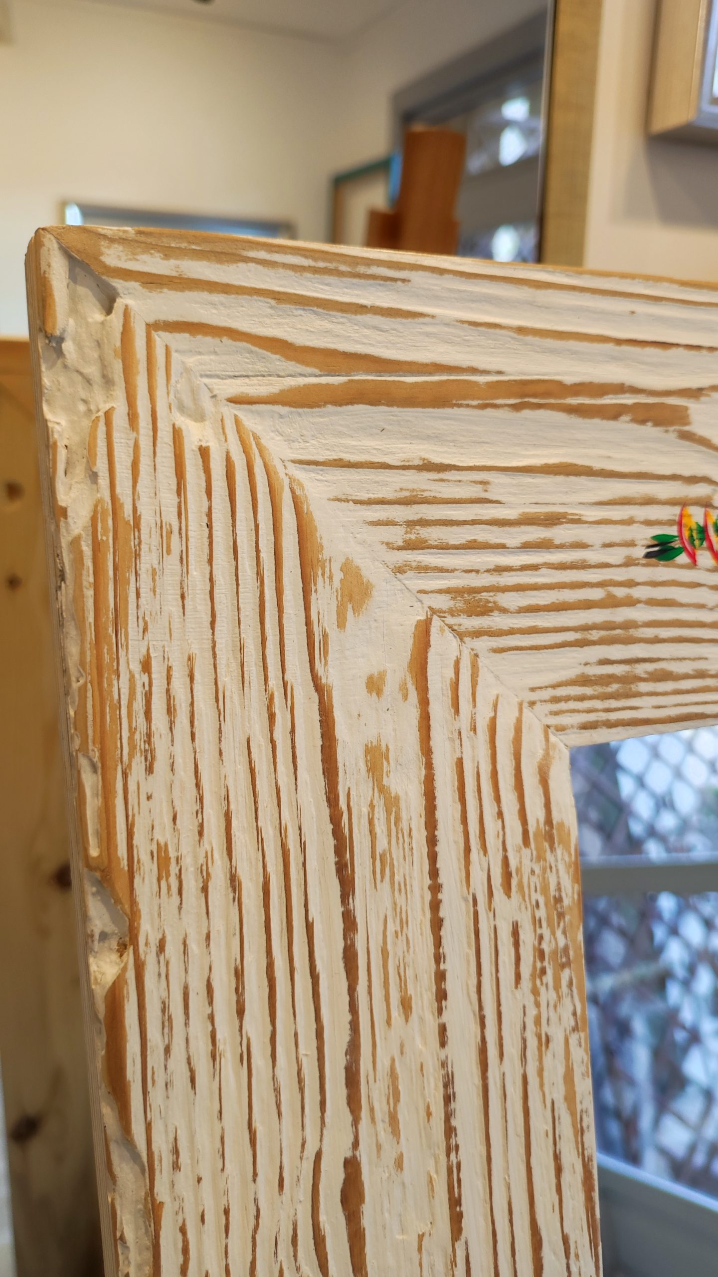 Lustro w ramie z recyklingu